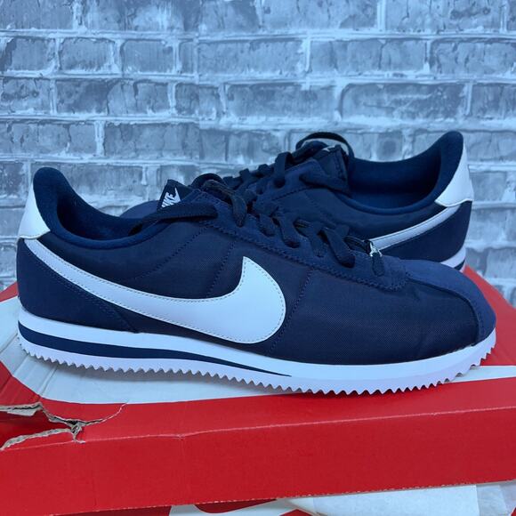 Nike Cortez Basic Nylon Obsidian Running Shoes 819720-411 Mens Size 12.5 New main image 8